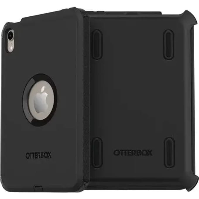 OtterBox Defender Tablethoes geschikt voor Apple iPad Mini 6 (2021) Hardcase Backcover + Standaard - Zwart