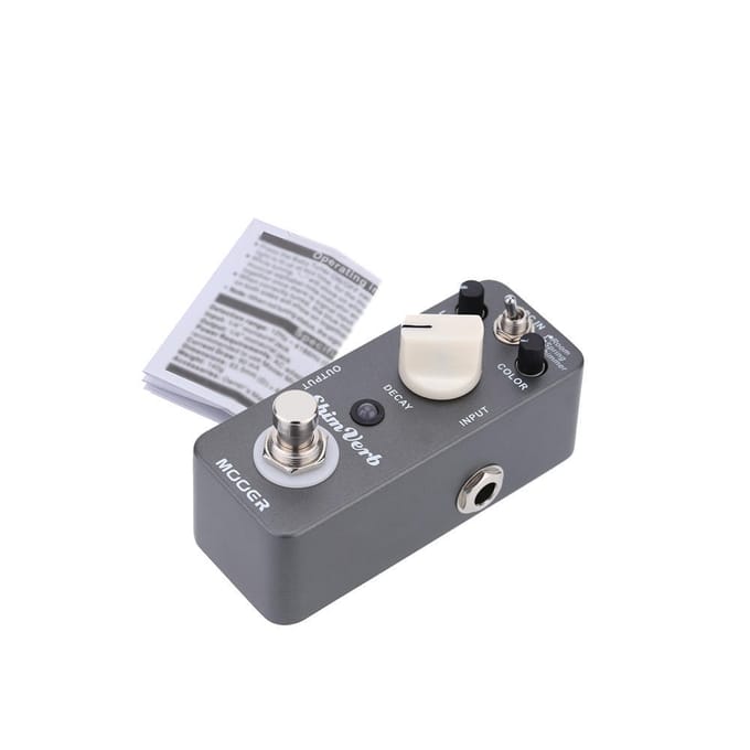 Mooer Shim Verb Micro Mini pédale d'effet de réverbération numérique pour guitare électrique True Bypass gray