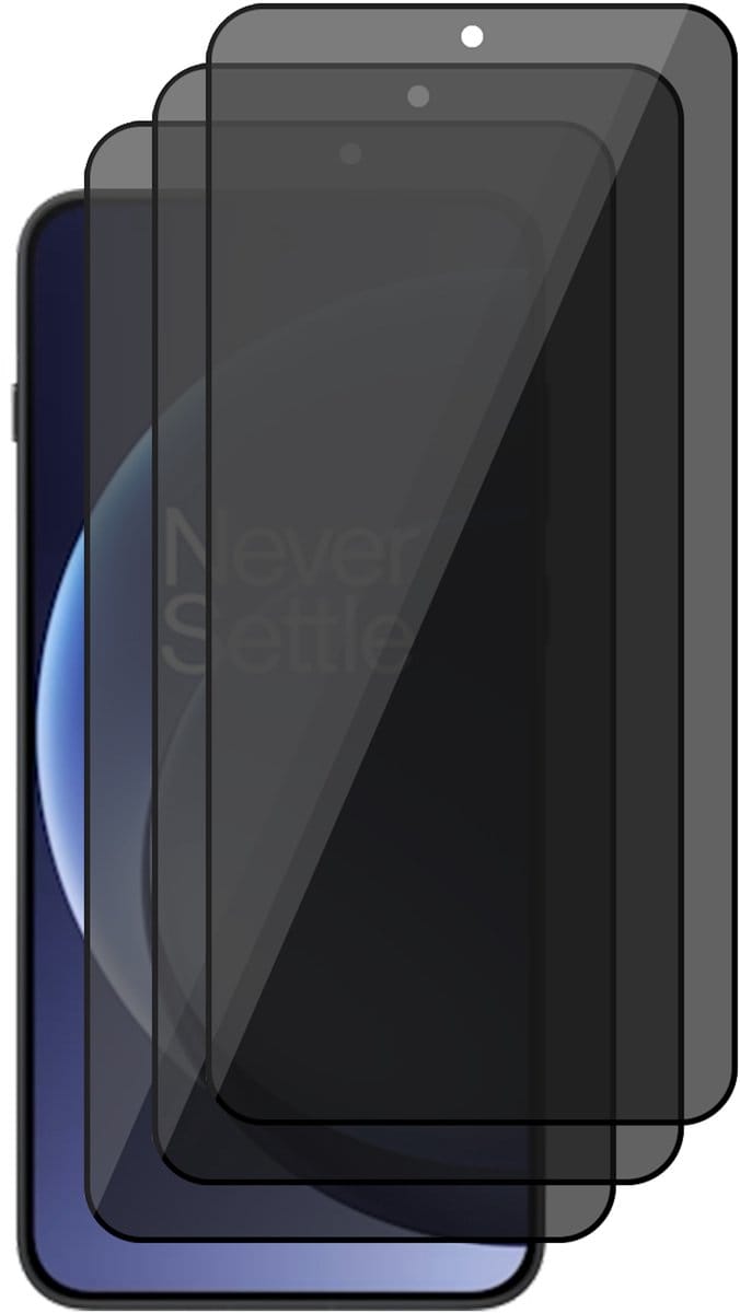 Privacy Screenprotector geschikt voor OnePlus 15 - 3x Volledig Dekkend Glas Screen Protector
