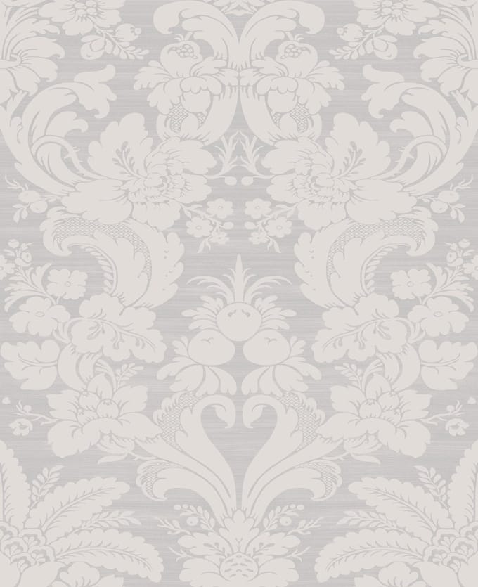 Laura Ashley Martigues Behang - Bloemen - 10mx52cm - Grijs