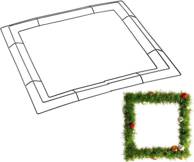 Kroon Frame - Draad Kroon - Decoratie Maken - Robuuste Metaalconstructie - 30 cm - Groen