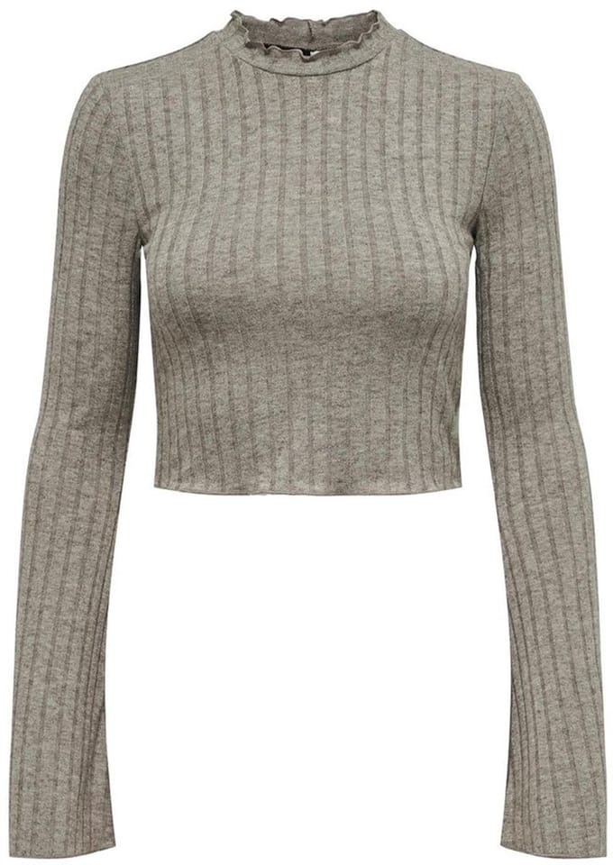 Only Tonja Top Met Lange Mouwen Beige M Vrouw