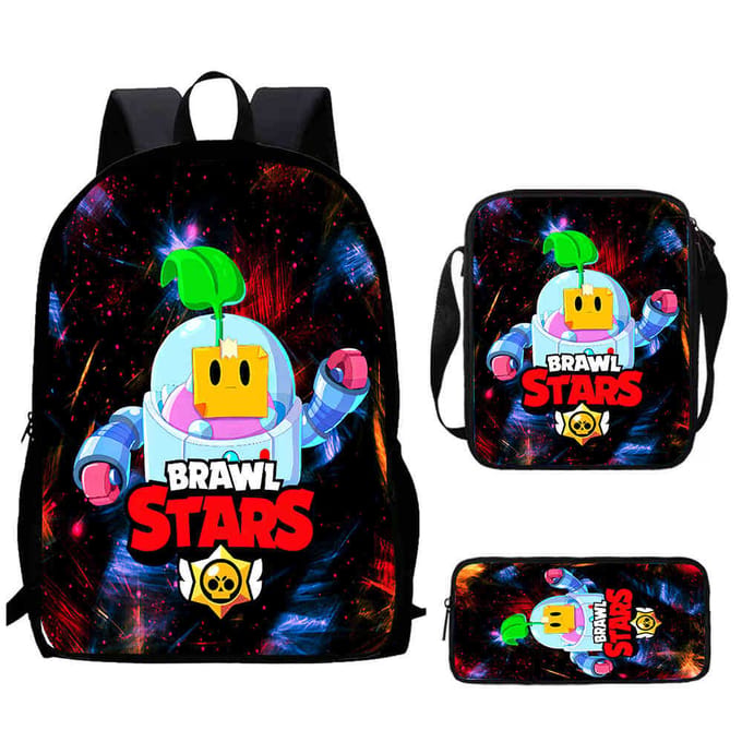Brawl Stars Schooltas Hoge Definitie Print Multi-Functioneel Lichtgewicht Rugzak