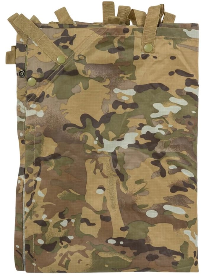 Highlander Tarp / Basha, 210D ripstop polyester, HMTC Multicam, bevestigingslussen, 250 x 170 CM