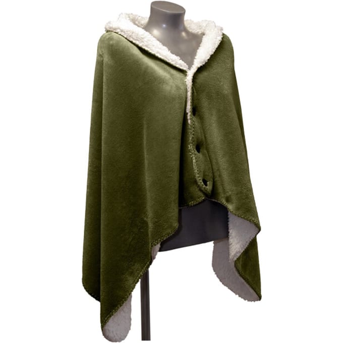 Unique Living omslagplaid coby 75x150cm winter green