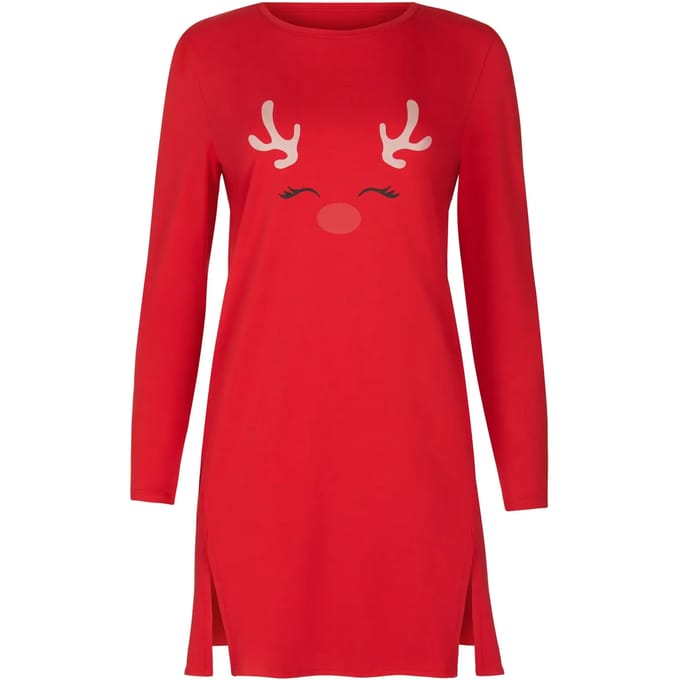 T-shirtjurk met lange mouwen voor dames Lisca Holiday