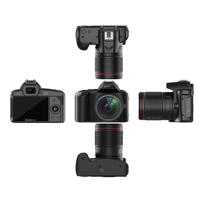 4K digitale camera WiFi digitale videocamera 64MP dubbele lens 3 inch IPS-scherm 16x anti-shake zoom Camera & Microphone