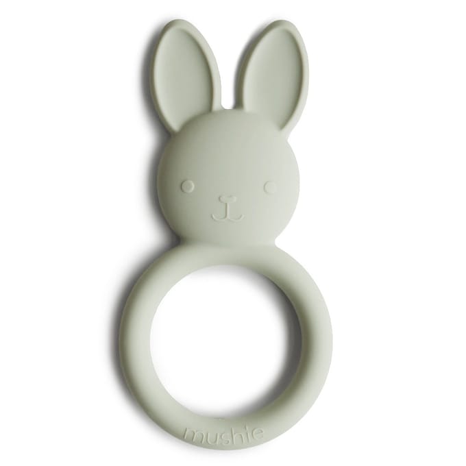 Mushie bijtring bunny sage 3 mnd+