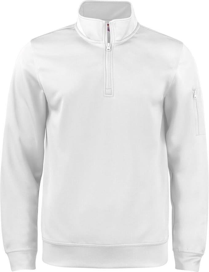 Clique Basic Active Half Zip 021013 - Wit - XS