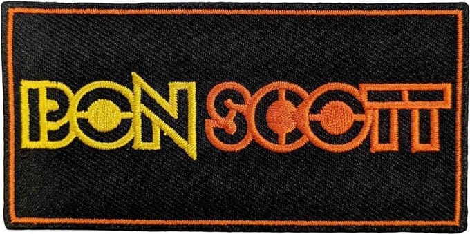 Bon Scott - Logo Patch - Zwart