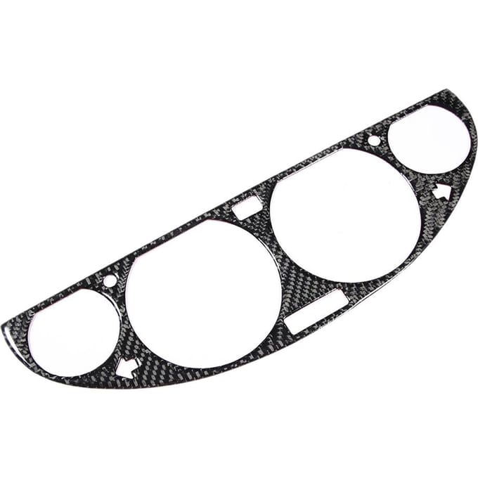 Cache de tableau de bord de console centrale en fibre de carbone pour BMW E46 M3 98 05 black