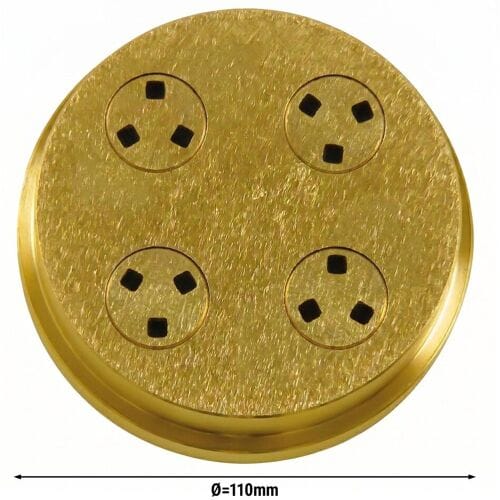 GGM Gastro Nudelformscheibe - Spaghetti Quadri 2,5 mm passend für NMSM20 - Ø 110mm