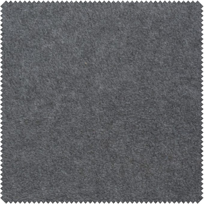 Fleece stof "Antipeeling", uni - Middelmatig Grijs