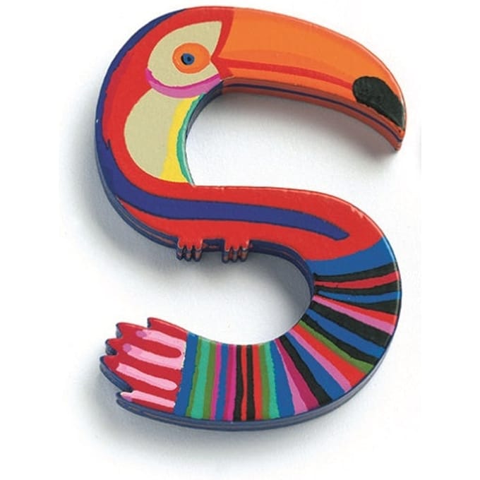 DJECO houten letter animal S
