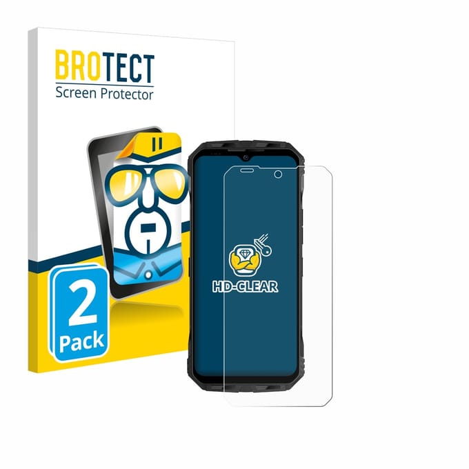 BROTECT - Screenprotector voor Doogee V30T - Folie Beschermfolie transparant 2 Stuks