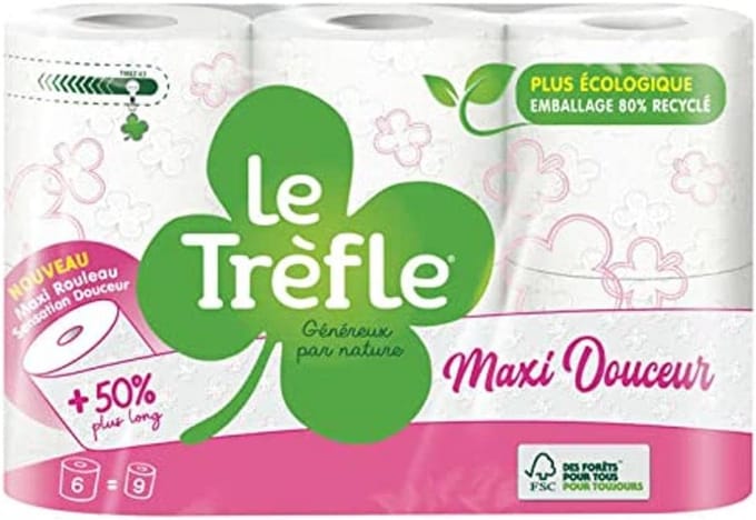 Zacht 3-laags Toiletpapier - Maxi Verpakking, Wit