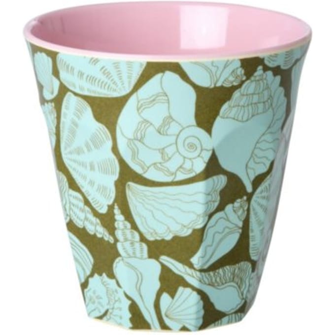 Rice melamine beker met zeeschelpen, 250 ml