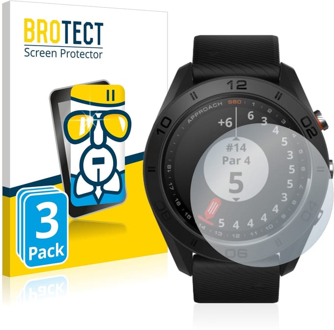 Screenprotector 3 Stuks voor Garmin Approach S60 Beschermglas transparant