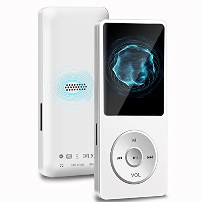Draagbare Bluetooth MP3-speler 32 GB met FM-radio, voice-recorder en video-ondersteuning