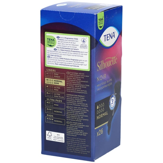 TENA Silhouette Normal Inlegverband Zwart 26 Verband