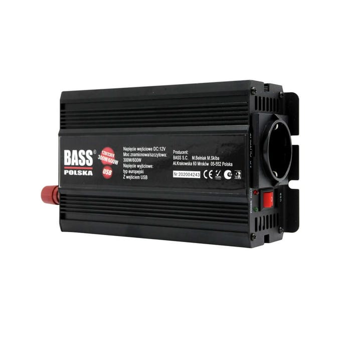 600 W, 12 V, volledige sinusspanningsomvormer
