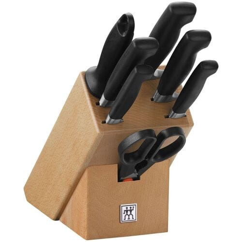 ZWILLING VIER STERNE - Messenblok set - 8 stuks - Natuurlijk