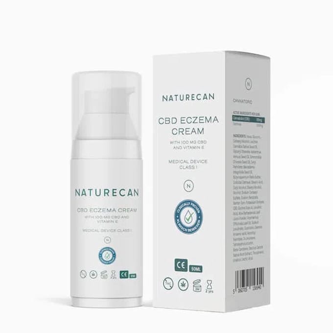 Naturecan CBD Eczeem Crème - 50 ml - Breedspectrum CBD - THC-vrij