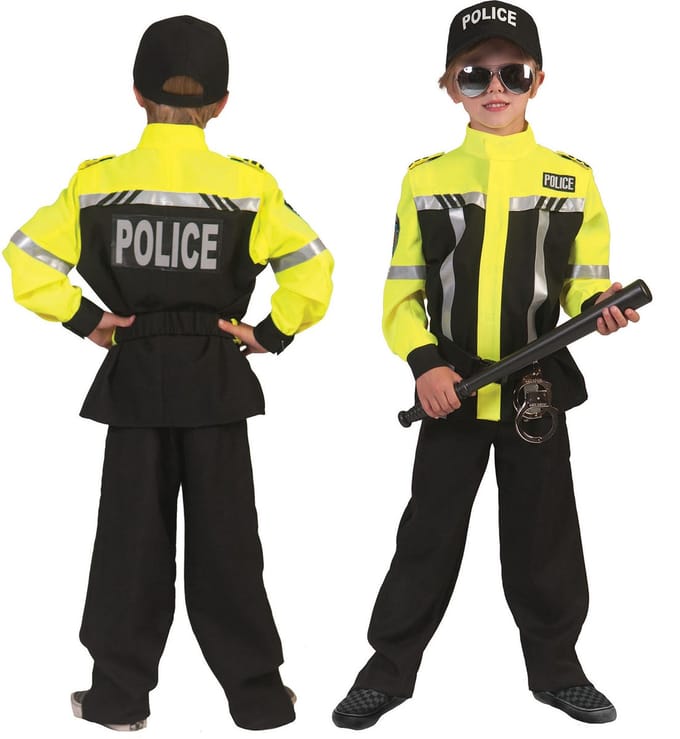 Verkleedpak politie agent jongen Policeman Paul 152