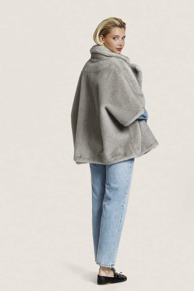 ALTER EGO Elin Fur Jacket Clay Größe: S | Kunstfell-Jacken Outlet | Damen