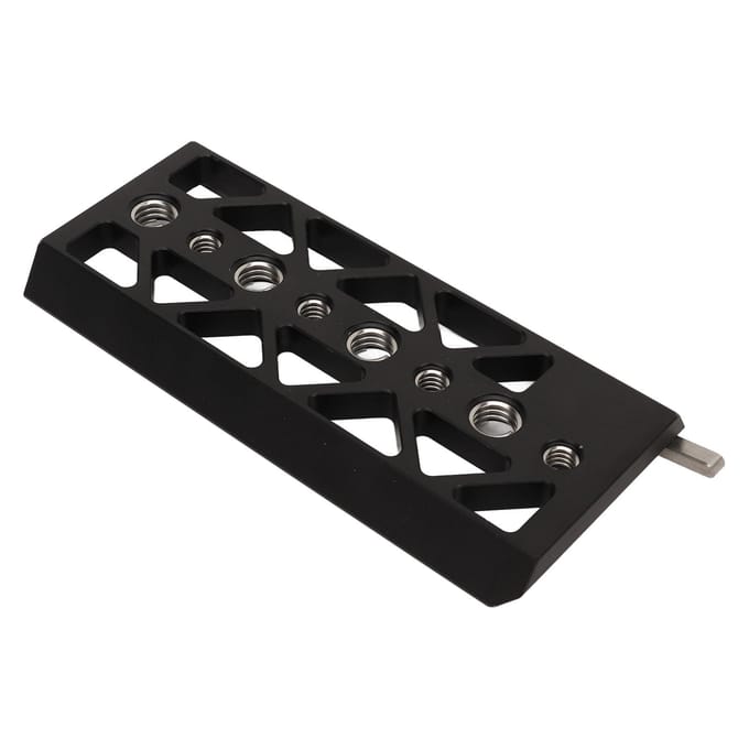 Zwaluwstaart Montageplaat 5 Inch Aluminiumlegering Lichtgewicht Camera Veiligheid Zwaluwstaartplaat met 14 38 black