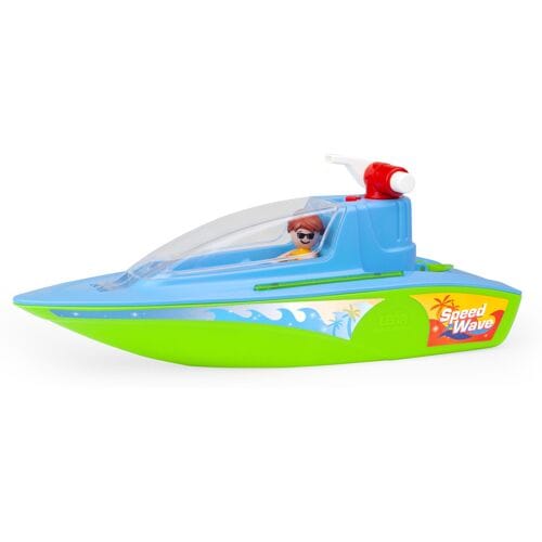 Lena speelgoedboot BOAZZ sportboot met pomp en waterpret.