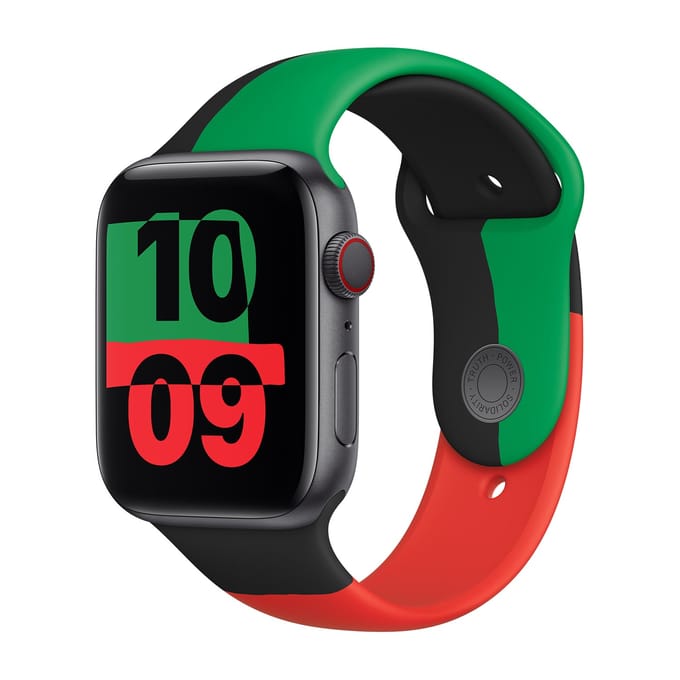 Apple Sport Band voor de Apple Watch | 44/45/46/49 mm - Black Unity