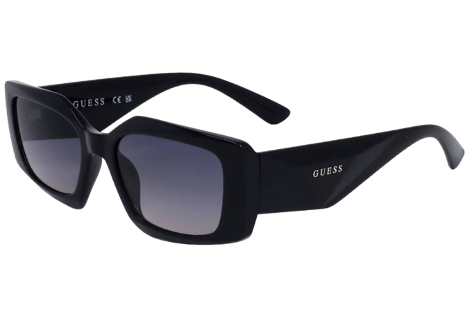 Guess GF6200 01B glanzende zwartpaarse zonnebril met kleurverloop