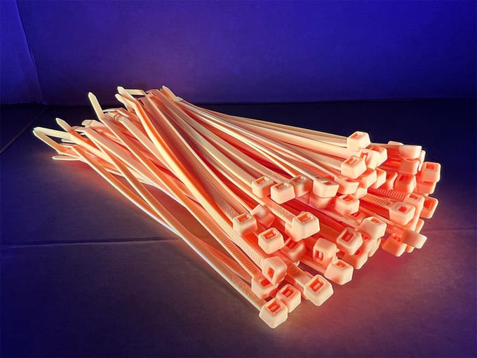TD47 Kabelbinders 4.8 x 200 mm Fluor Oranje - Tie wraps - Tyraps