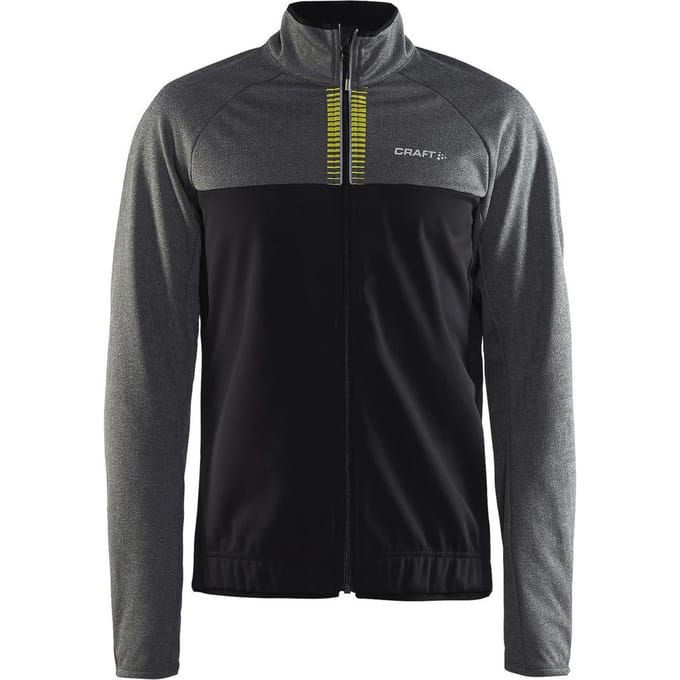 Craft - Maat 3XL - Rime Fietsjack - Heren Grey melange/Black/Grijs/Zwart