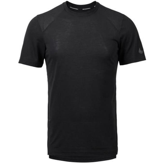 Nike Breathe Elite Basketbal Sport Sneldrogend T-shirt met Ronde Hals Heren Tops Zwart 891685-010 M black