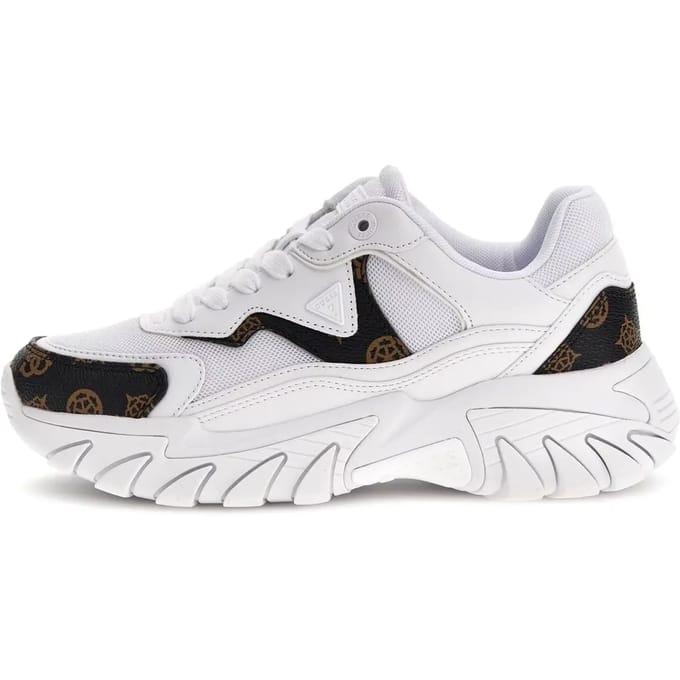 Witte Vetersneakers Met Veters