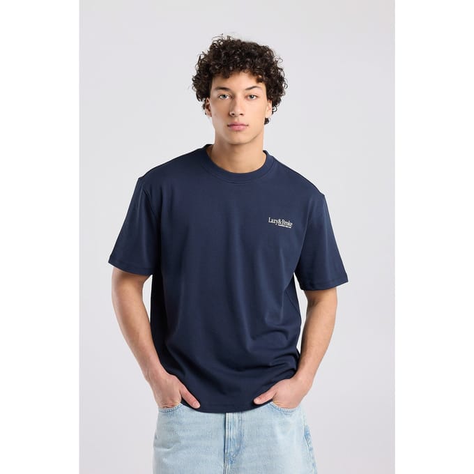 America Today Emre Dark Blue Taglia: S | Magliette basic Outlet | Uomo | Blu