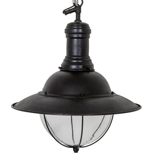 KS Verlichting Messing Hanglamp Corsair Antiek Zwart