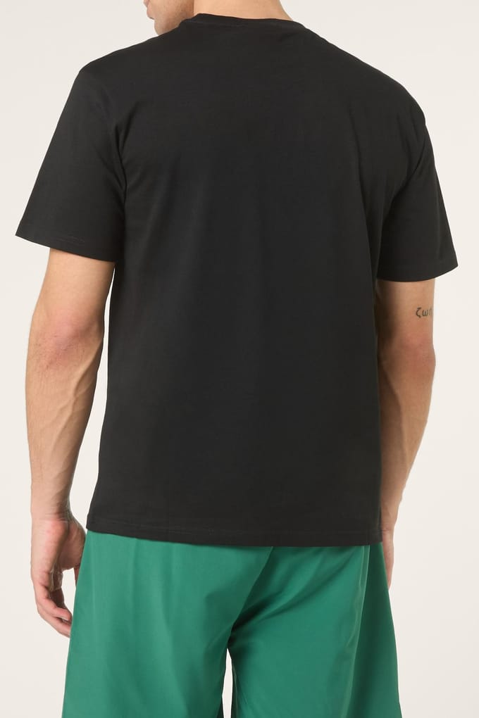 FILA Doccia Relaxed Logo Graphic T-shirt Black Größe: S | Basic T-Shirts Outlet | Herren | Schwarz