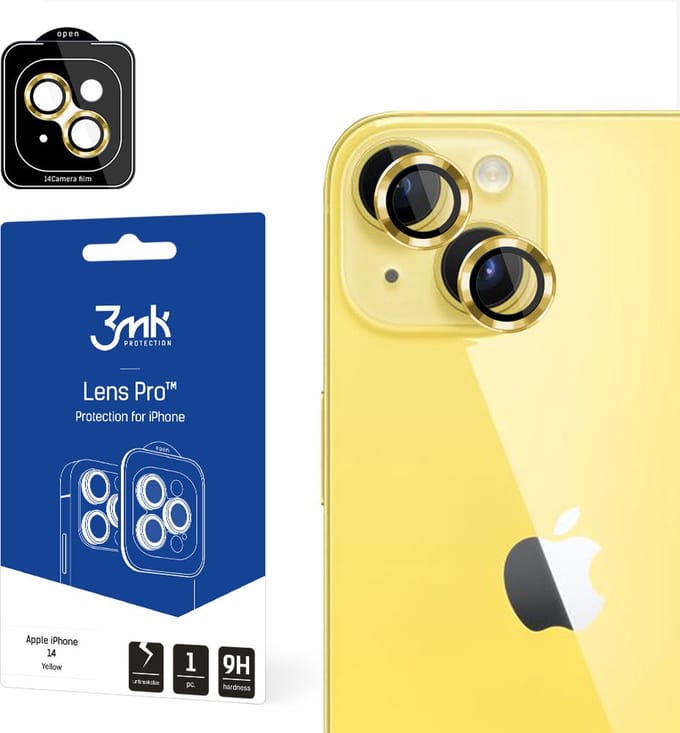 Apple iPhone 14 - 3mk Lens Protection Pro Yellow