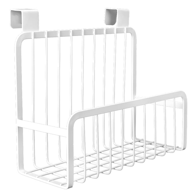 Panier suspendu pour armoire de cuisine, salle de bain, porte, rangement suspendu white