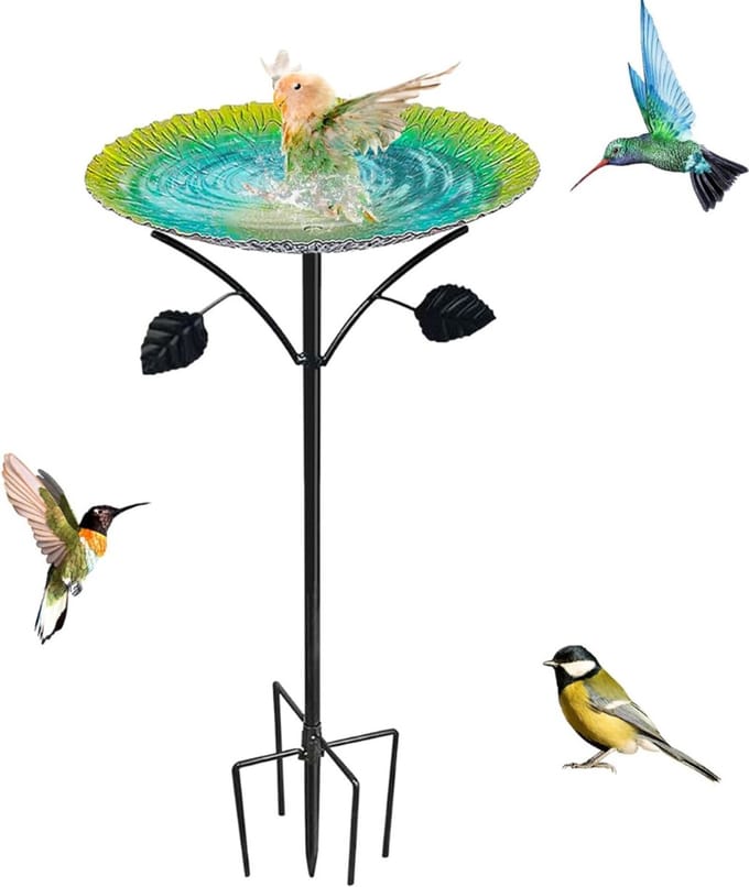 MRKK® Vogelbad op Voet - Vogelhuisje op Paal