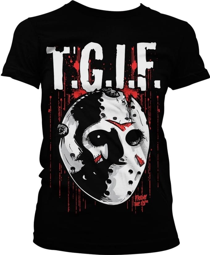 Friday The 13th Dames Tshirt -2XL- T.G.I.F. Zwart