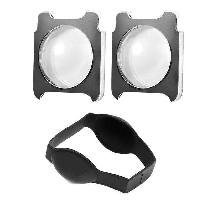 2 stuks panoramische cameralensbeschermers lensbeschermhoes lensbeschermer compatibel met Insta360 ONE transparant