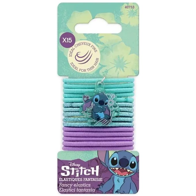 Haar elastiek voor vrouwen Disney Stitch (x15)