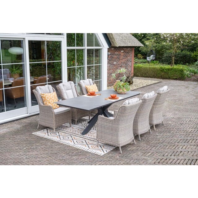 Garden Impressions Osborne dining fauteuil vintage willow desert sand