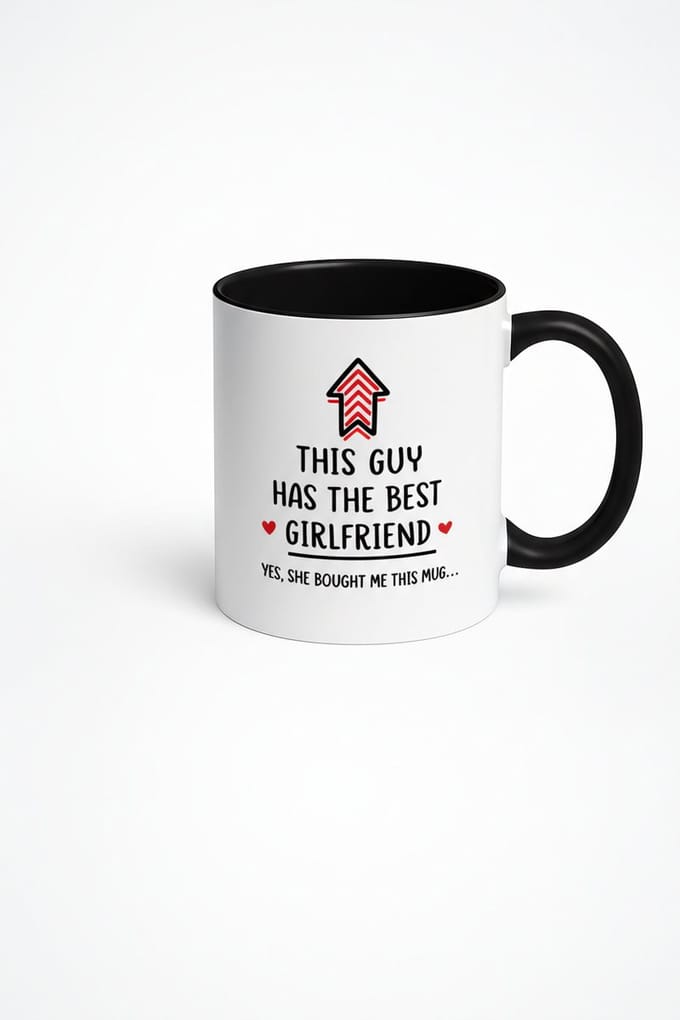 Koffiemok 'Deze Gast Heeft de Beste Vriendin' - Grappig Cadeau Vriendje