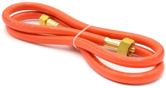 GEKO Gasslang - 1,5 m - Voor verwarmingsbrander - 10 bar - Rubber - Ø 8 mm