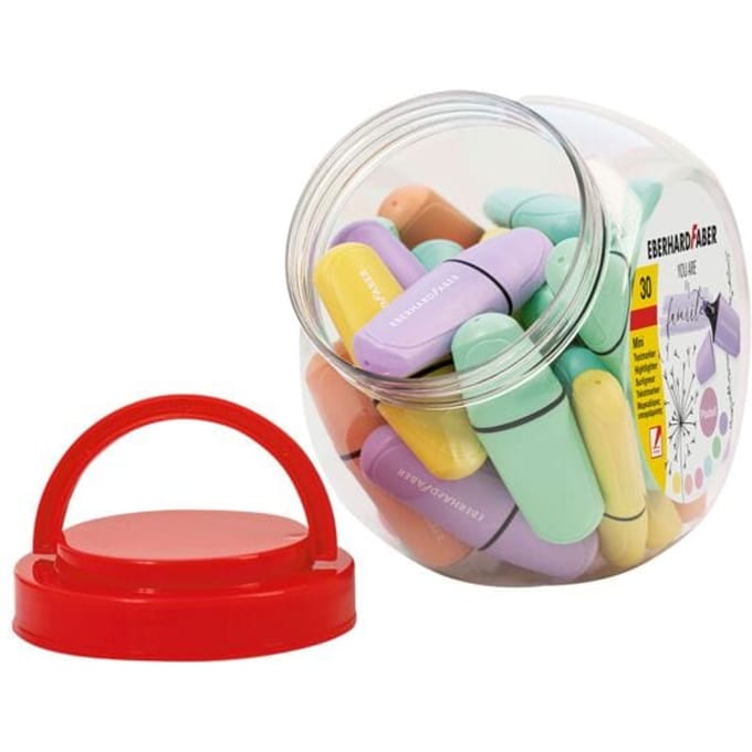 Eberhard Faber markeerstift - mini - pastel - displaypot 30 stuks - EF-551430